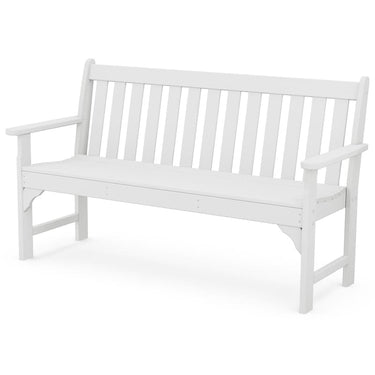 POLYWOOD Vineyard 60-Inch Bench - White